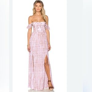 Tiare Hawaii Hollie off the shoulder smock bodice maxi